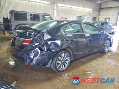 Trzecie zdjęcie samochodu z tyłu: 2015 HONDA CIVIC EXL VIN:19XFB2F97FE018775 - miniatura