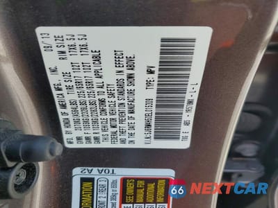 Zdjęcie 13 z 13 samochodu: 2014 HONDA CR-V EX VIN:5J6RM4H50EL015309 - miniatura