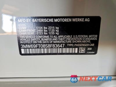 Zdjęcie 12 z 12 samochodu: 2025 BMW M340XI VIN:3MW69FT08S8F83647 - miniatura