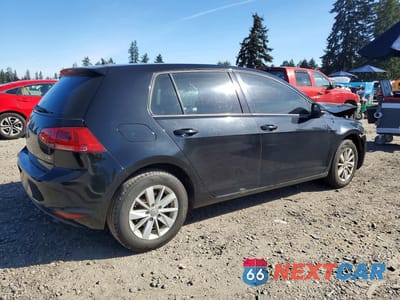 Trzecie zdjęcie samochodu z tyłu: 2017 VOLKSWAGEN GOLF S VIN:3VW217AU2HM026122 - miniatura