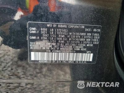 Zdjęcie 13 z 13 samochodu: 2020 SUBARU ASCENT LIMITED VIN:4S4WMAPDXL3476414 - miniatura