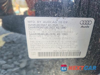 Zdjęcie 13 z 13 samochodu: 2010 AUDI Q5 PREMIUM PLUS VIN:WA1LKAFP1AA046069 - miniatura