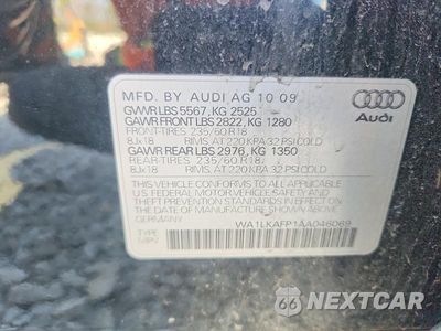 Zdjęcie 13 z 13 samochodu: 2010 AUDI Q5 PREMIUM PLUS VIN:WA1LKAFP1AA046069 - miniatura