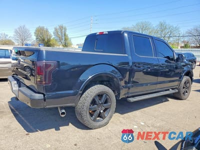 Trzecie zdjęcie samochodu z tyłu: 2017 FORD F150 SUPERCREW VIN:1FTEW1EG6HFB87883 - miniatura