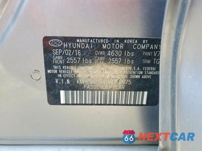 Zdjęcie 13 z 13 samochodu: 2017 HYUNDAI SONATA HYBRID LIMITED VIN:KMHE34L14HA050975 - miniatura