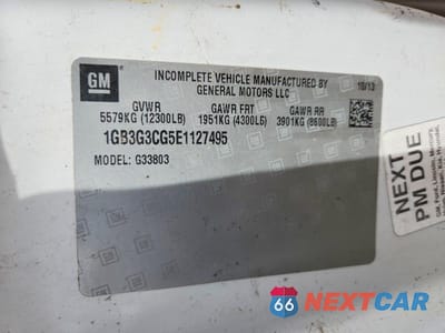 Zdjęcie 12 z 12 samochodu: 2014 CHEV EXPRESS G3500 VIN:1GB3G3CG5E1127495 - miniatura