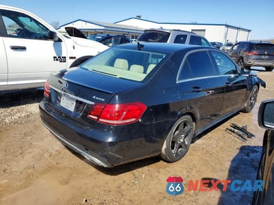 Trzecie zdjęcie samochodu z tyłu: 2014 MERCEDES-BENZ E 350 4MATIC VIN:WDDHF8JB0EA915521 - miniatura