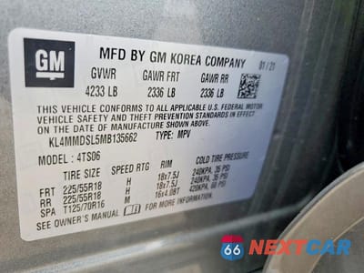 Zdjęcie 13 z 13 samochodu: 2021 BUICK ENCORE GX SELECT VIN:KL4MMDSL5MB135662 - miniatura