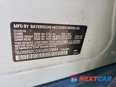 Zdjęcie 13 z 13 samochodu: 2016 BMW X5 SDRIVE35I VIN:5UXKR2C5XG0R70884 - miniatura
