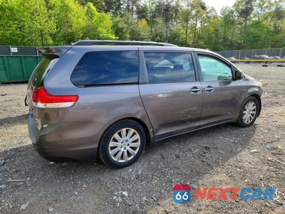 Trzecie zdjęcie samochodu z tyłu: 2011 TOYOTA SIENNA LIMITED 7-PASSENGER VIN:5TDYK3DC2BS053513 - miniatura