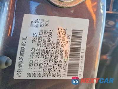 Zdjęcie 13 z 13 samochodu: 2018 HONDA CR-V EXL VIN:5J6RW2H8XJL004739 - miniatura
