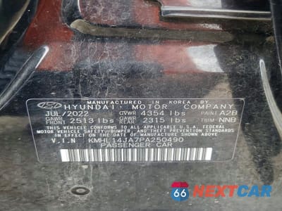 Zdjęcie 12 z 12 samochodu: 2023 HYUNDAI SONATA SEL VIN:KMHL14JA7PA250490 - miniatura