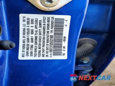 Zdjęcie 12 z 12 samochodu: 2016 HONDA CIVIC EX VIN:19XFC1F32GE221609 - miniatura