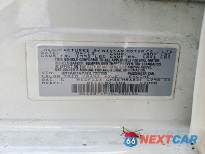 Zdjęcie 12 z 12 samochodu: 2013 NISSAN SENTRA S VIN:3N1AB7AP4DL720156 - miniatura