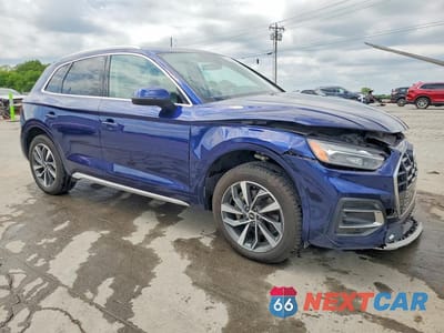 Czwarte zdjęcie samochodu z boku: 2021 AUDI Q5 PREMIUM VIN:WA1AAAFY9M2133574 - miniatura