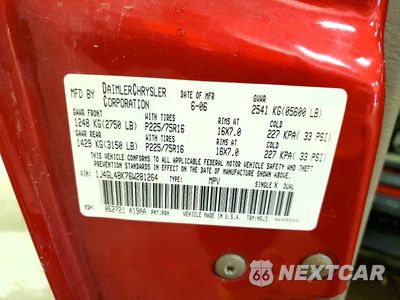 Zdjęcie 13 z 13 samochodu: 2006 JEEP LIBERTY SPORT VIN:1J4GL48K76W281264 - miniatura