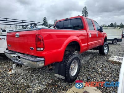 Trzecie zdjęcie samochodu z tyłu: 2004 FORD F250 SUPER DUTY VIN:1FTNW21P04ED87654 - miniatura
