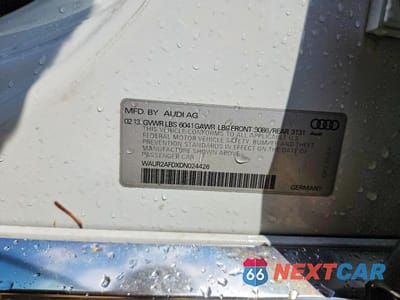 Zdjęcie 12 z 12 samochodu: 2013 AUDI A8 L QUATTRO VIN:WAUR2AFDXDN024426 - miniatura