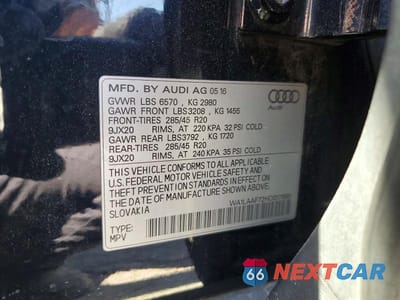 Zdjęcie 13 z 13 samochodu: 2017 AUDI Q7 PREMIUM PLUS VIN:WA1LAAF72HD017689 - miniatura
