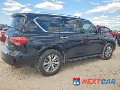 Trzecie zdjęcie samochodu z tyłu: 2017 INFINITI QX80 BASE VIN:JN8AZ2NE9H9158312 - miniatura