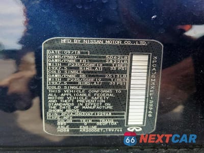 Zdjęcie 14 z 14 samochodu: 2019 INFINITI QX50 ESSENTIAL VIN:3PCAJ5M3XKF122968 - miniatura