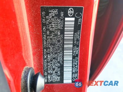 Zdjęcie 13 z 13 samochodu: 2015 TOYOTA PRIUS TWO VIN:JTDKN3DU7F0438726 - miniatura