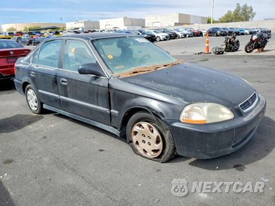 Czwarte zdjęcie samochodu z boku: 1997 HONDA CIVIC LX VIN:JHMEJ6575VS041987 - miniatura