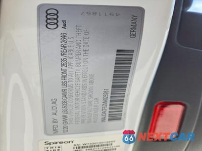Zdjęcie 12 z 12 samochodu: 2021 AUDI A5 PREMIUM 45 VIN:WAUDACF52MA026261 - miniatura