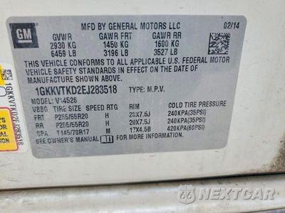 Zdjęcie 13 z 13 samochodu: 2014 GMC ACADIA DENALI VIN:1GKKVTKD2EJ283518 - miniatura