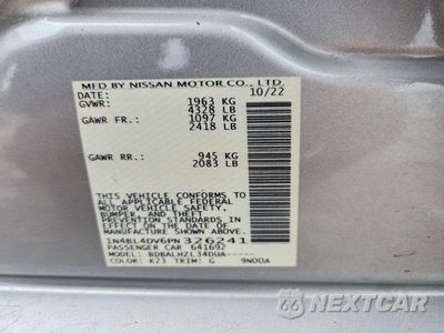 Zdjęcie 12 z 12 samochodu: 2023 NISSAN ALTIMA SV VIN:1N4BL4DV6PN326241 - miniatura