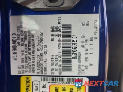 Zdjęcie 12 z 12 samochodu: 2014 FORD FUSION TITANIUM VIN:3FA6P0D92ER125139 - miniatura