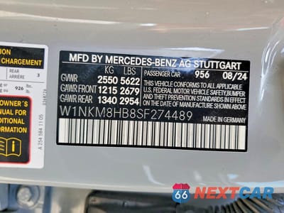 Zdjęcie 14 z 14 samochodu: 2025 MERCEDES-BENZ GLC 43 4MATIC AMG VIN:W1NKM8HB8SF274489 - miniatura