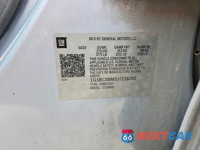 Zdjęcie 12 z 12 samochodu: 2018 CHEVROLET CRUZE LS VIN:1G1BC5SM3J7216293 - miniatura