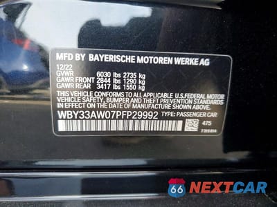 Zdjęcie 12 z 12 samochodu: 2023 BMW I4 M50 VIN:WBY33AW07PFP29992 - miniatura