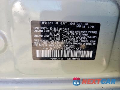 Zdjęcie 14 z 14 samochodu: 2017 SUBARU CROSSTREK PREMIUM VIN:JF2GPABC0H8226383 - miniatura