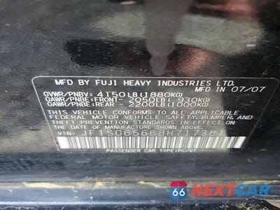 Zdjęcie 14 z 14 samochodu: 2008 SUBARU FORESTER 2.5X PREMIUM VIN:JF1SG65668H717381 - miniatura