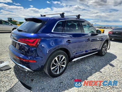 Trzecie zdjęcie samochodu z tyłu: 2022 AUDI Q5 PREMIUM 45 VIN:WA1GAAFY3N2108214 - miniatura
