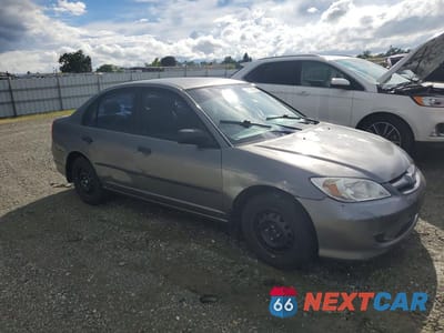 Czwarte zdjęcie samochodu z boku: 2005 HONDA CIVIC DX VP VIN:2HGES16305H514815 - miniatura