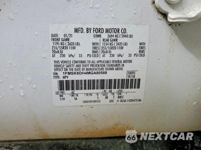 Zdjęcie 13 z 13 samochodu: 2021 FORD EXPLORER XLT VIN:1FMSK8DH4MGA80588 - miniatura
