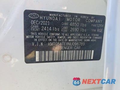 Zdjęcie 12 z 12 samochodu: 2022 GENESIS G70 3.3T STANDARD VIN:KMTG54TE8NU098789 - miniatura