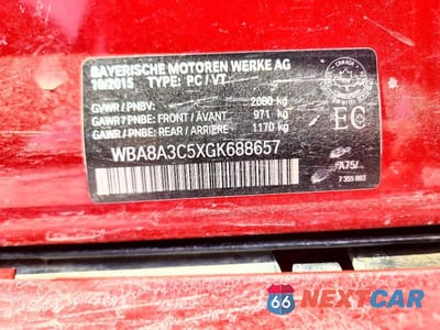 Zdjęcie 12 z 12 samochodu: 2016 BMW 320 XI VIN:WBA8A3C5XGK688657 - miniatura