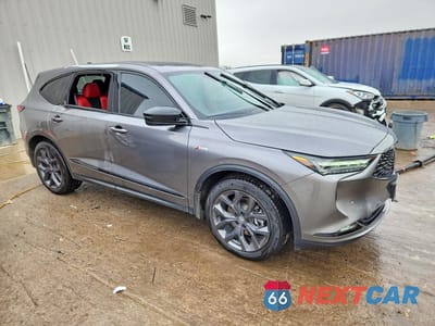 Czwarte zdjęcie samochodu z boku: 2023 ACURA MDX A-SPEC VIN:5J8YE1H02PL002101 - miniatura