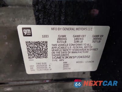Zdjęcie 13 z 13 samochodu: 2023 CHEVROLET TRAVERSE RS VIN:1GNEVJKW1PJ343202 - miniatura