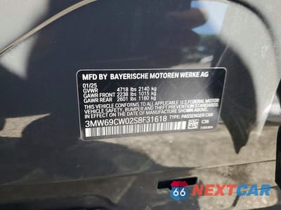 Zdjęcie 13 z 13 samochodu: 2025 BMW 330I VIN:3MW69CW02S8F31618 - miniatura