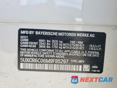 Zdjęcie 14 z 14 samochodu: 2021 BMW X5 XDRIVE40I VIN:5UXCR6C06M9F85297 - miniatura