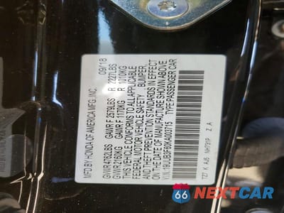 Zdjęcie 12 z 12 samochodu: 2019 ACURA TLX TECHNOLOGY VIN:19UUB3F60KA003715 - miniatura