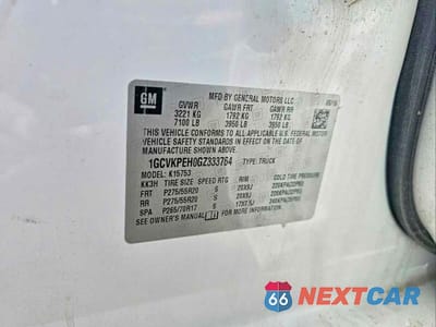 Zdjęcie 10 z 10 samochodu: 2016 CHEVROLET SILVERADO C1500 LT VIN:1GCVKPEH0GZ333764 - miniatura