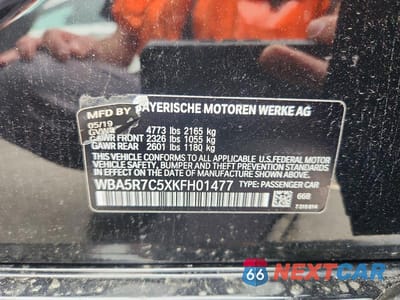 Zdjęcie 12 z 12 samochodu: 2019 BMW 330XI VIN:WBA5R7C5XKFH01477 - miniatura