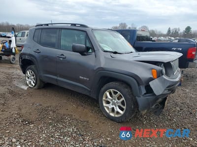 Czwarte zdjęcie samochodu z boku: 2018 JEEP RENEGADE LATITUDE VIN:ZACCJBBB8JPG97613 - miniatura