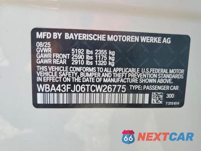 Zdjęcie 13 z 13 samochodu: 2026 BMW 530 I VIN:WBA43FJ06TCW26775 - miniatura